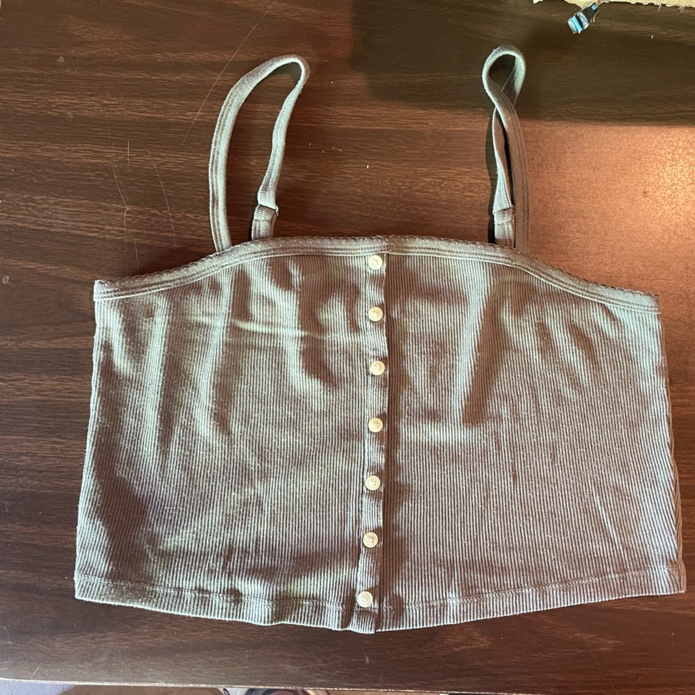 Green American Eagle crop top
